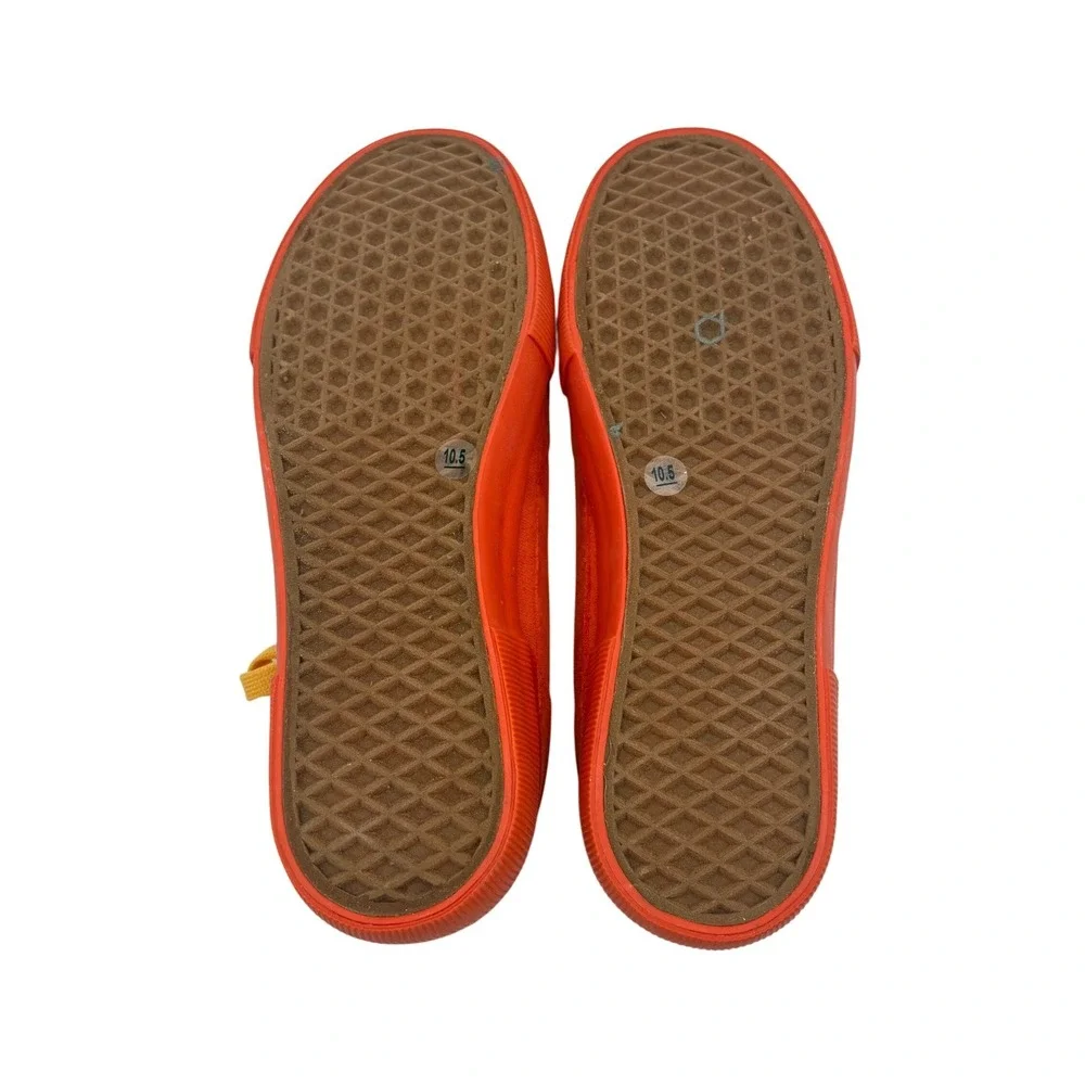 True Religion Sneakers Mens 10.5 Orange Excellent Low Top Textile Skate Shoes